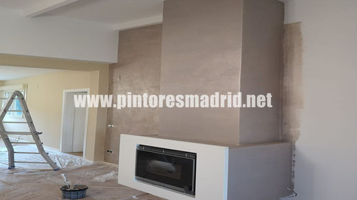 pintura de pared con textura 