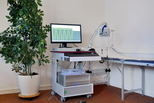 Behandlungsraum Neurologie, EEG, EMG, NLG, Duplex, Doppler