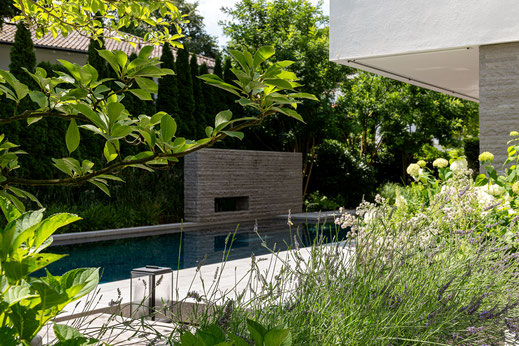 Landscape architecture, Gartendesign von Stephan Maria Lang, House LW27, Garten mit Outdoor Lounge