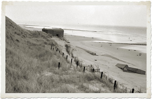 Kazemat op het strand