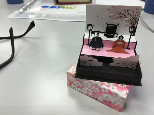 参加してくださったペーパークラフト作家さんの作品。かわいい。