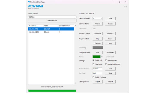 NewHank DCon BT Software