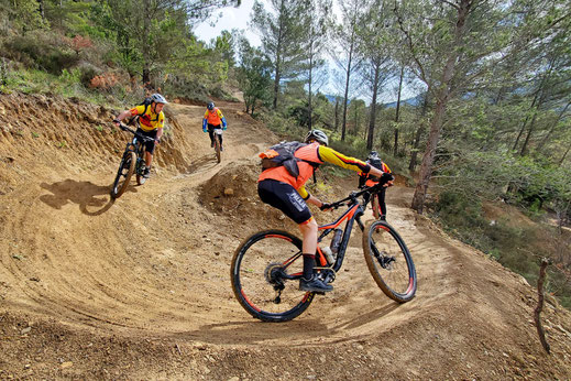 Piste VTT enduro "Vaca Fòla" au Lac de Quillan