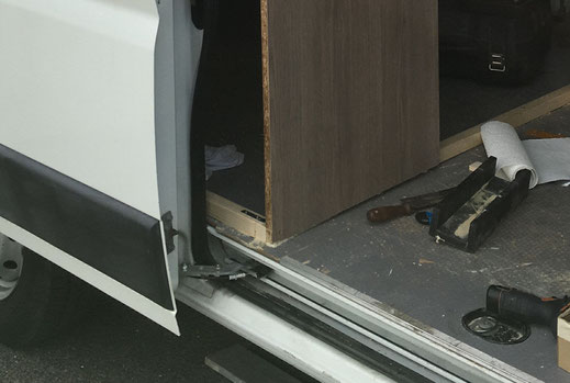Wohnmobilausbau - Einbau weiterer Stellwände