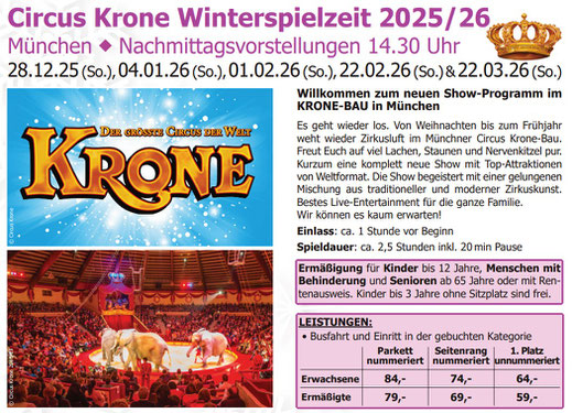 Circus Krone Winterspielzeit München