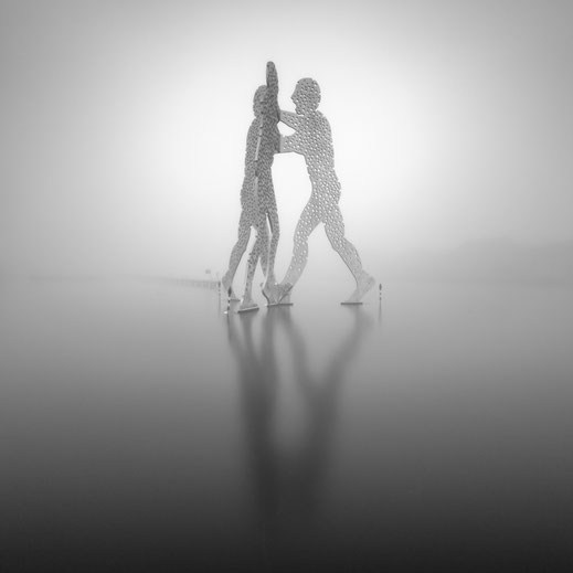 Berlin, Molecule Man, Holger Nimtz, schwarz-weiß, monochrome, Langzeitbelichtung, longexposure, fineart, Spree,