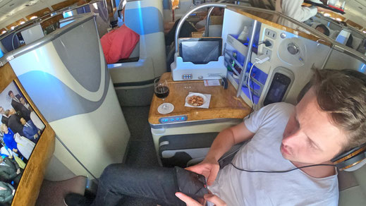 Emirates A380 Business Class