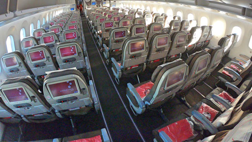 Kenya Airways 787 Economy Class
