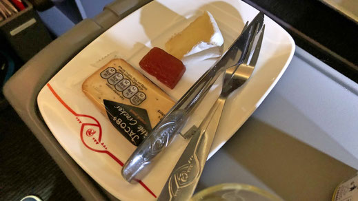 Kenya Airways Business Class food