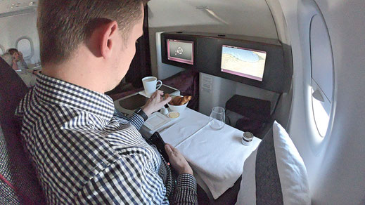 Qatar Airways A320 Business Class