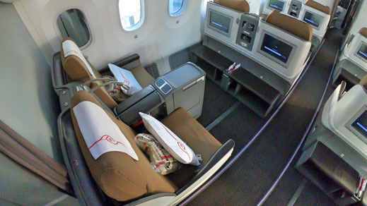 Kenya Airways 787 Business Class Seat