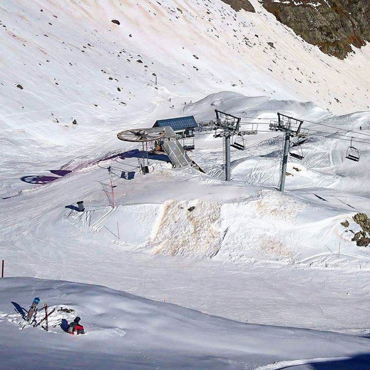 paysage neige vu magnifique montagne