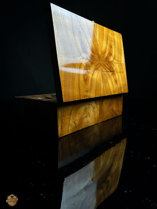 Biedermeier Schatulle Kirschbaum,