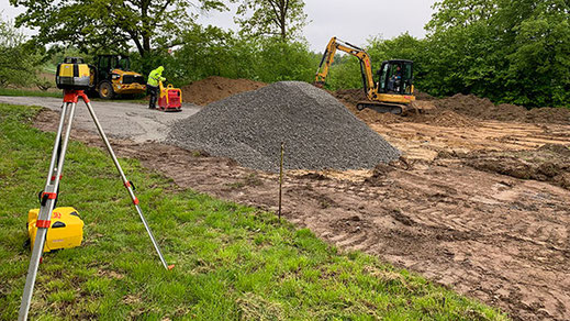 Foto Bauarbeiten für den Pumptrack in Affalterbach