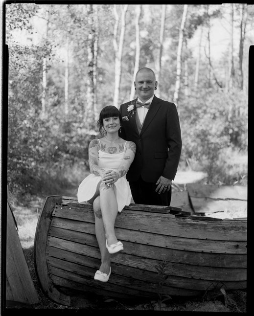 Analog vintage Hochzeitsbild, Hochzeitsshooting Berlin 