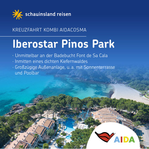 Kombireise AIDA Mittelmeer Kreuzfahrt ab Mallorca und Badeurlaub auf Mallorca all inclusive Strandhotel mit Pool 2026