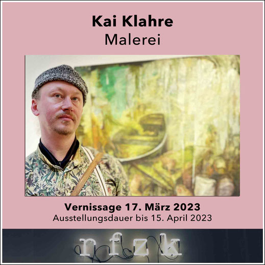 Vernissage Kunstausstellung Kai Klahre Galerie rfzk feller in Nürnberg