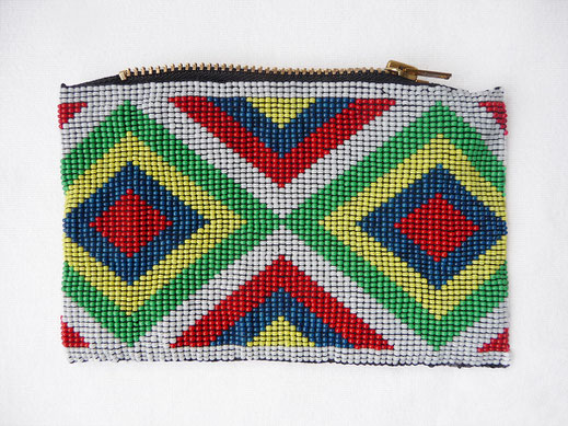 Kosmetiktasche - Perlentasche Indianer 2 - Nina Salpius