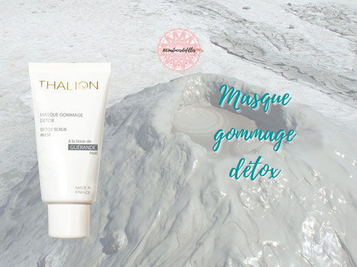 masque gommage detox exfoliant visage thalion 1001astucesdefilles institut de beaute lannemezan