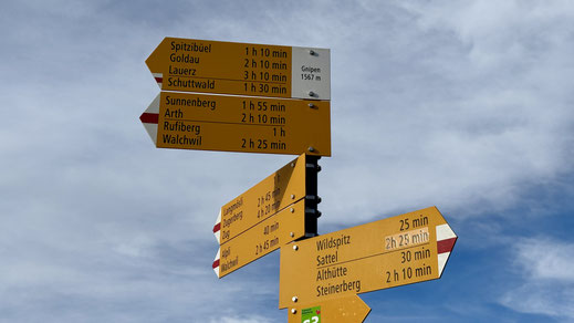 Gnipen 1'567m.ü.M. und zahlreiche Wander-Möglichkeiten