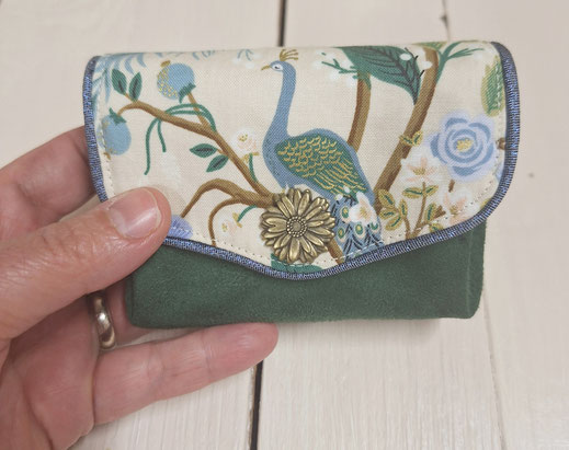 petit porte-monnaie accordéon femme, fabrication artisanale alsacienne