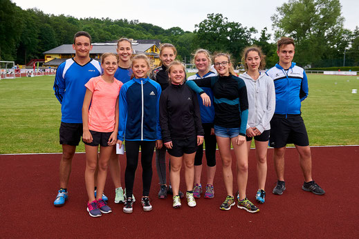 Unsere Nachwuchsathleten beim Finale der Erzgebirgsmeisterschaften 2017.