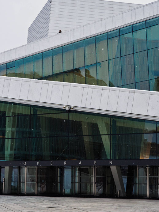 Oslo's opvery modern façade