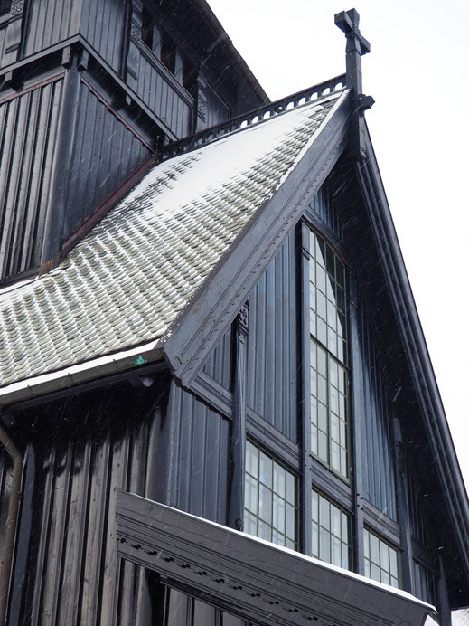 Details of this Norwegian style chapel