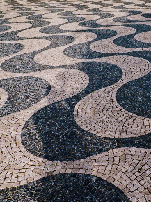 The pavement of Praça do Rossio