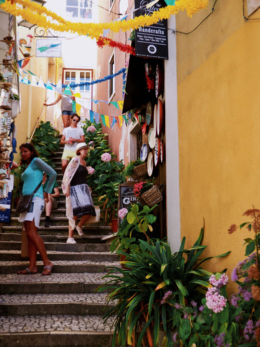 Cute little street of Sintra's old-town