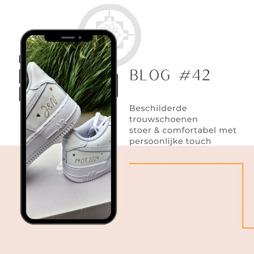 beschilderde trouwschoenen moderne bruid
