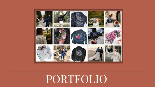 hippe bruiden dragen gepersonaliseerd leren jack, waar laten maken? bij AIM your wedding