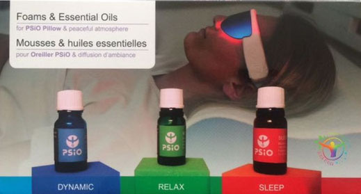 Mousses et huiles essentielles pour oreiller PSIO