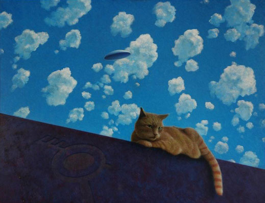 Ginger Cat & Flying Saucer