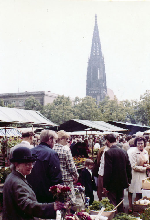 Wochenmarkt 1960er Jahre