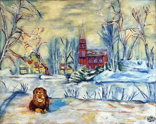 Kalender 2013, Mühlenteich und Christuskirche Syke © Ann-Kristin Steiniger