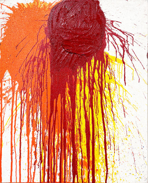 Hermann Nitsch, "Ohne Titel", 1990, 200 x 300 cm, Öl auf Leinwand, signiert und datiert
