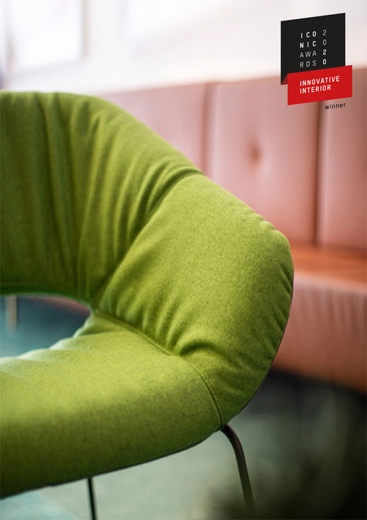 Averio Sessel, Züco, Lounge, Iconic Award 2020, Design, supersoft, Kufengestell