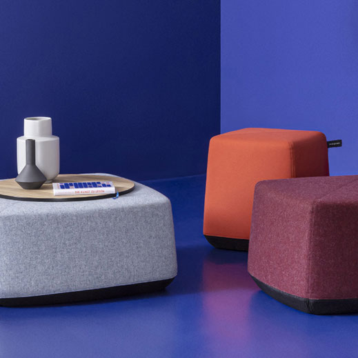 Allora Poufs, Dauphin Lounge Vibes, Hocker Familie, leicht, Design, home office, Dauphin Human Design Group, Agiles Arbeiten, New Work, flexibel