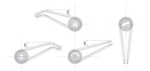 Sedus Bedienelemente und Piktogramme für Hebel