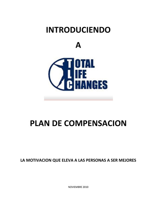 total life changes Plan de Compensacion y Negocio