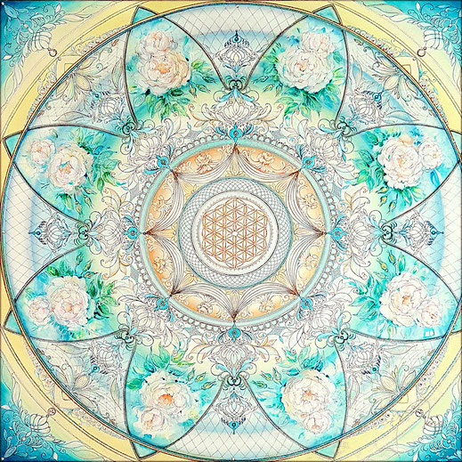 Mandala Barockrosen