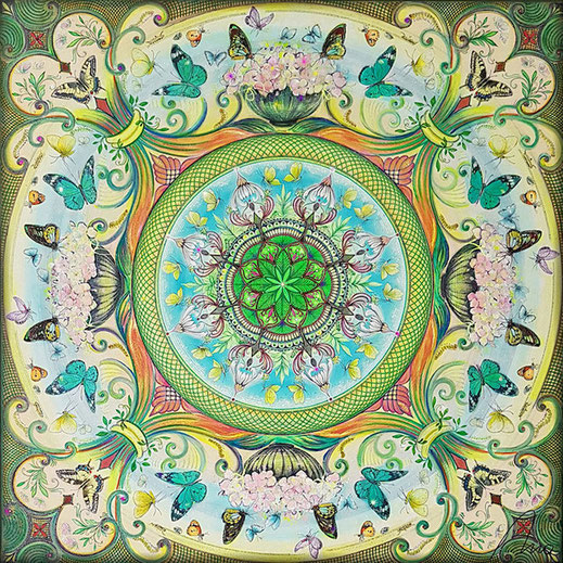 Mandala Tanz der Schmetterlinge