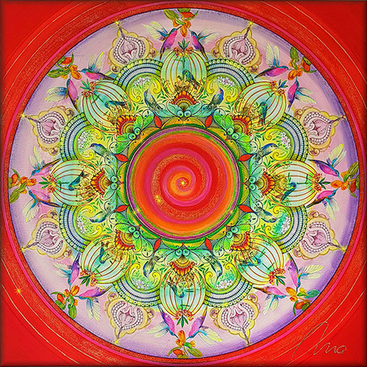 Mandala Kolibris im Paradies der Mandalas
