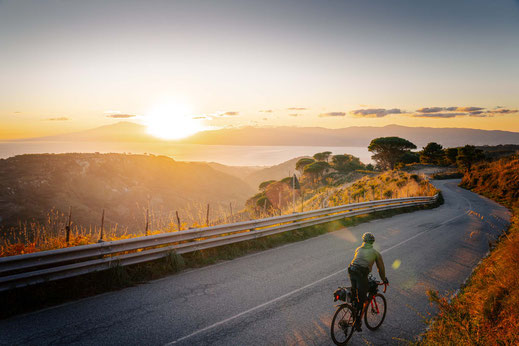 Italien; Kalabrien; Ciclovia Parchi; Radfahren; Tourenplanung; Graveln; Bikepacking