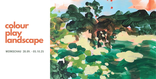 Ausstellungsflyer Wibke Brandes- color play landscape