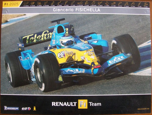 Poster Renault F1 team R25 (Recto/Verso)