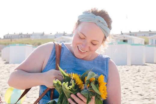 Mother at the Katwijk beach