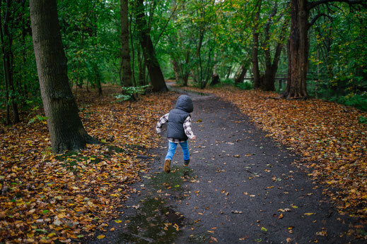 boy in the forest in Leiden