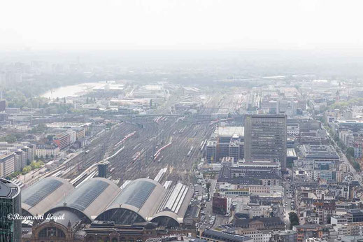 frankfurt hauptbahnhof high angle view